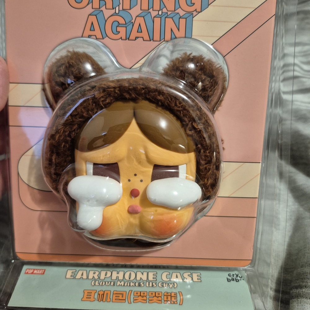 Pop Mart Brown Earphone Case